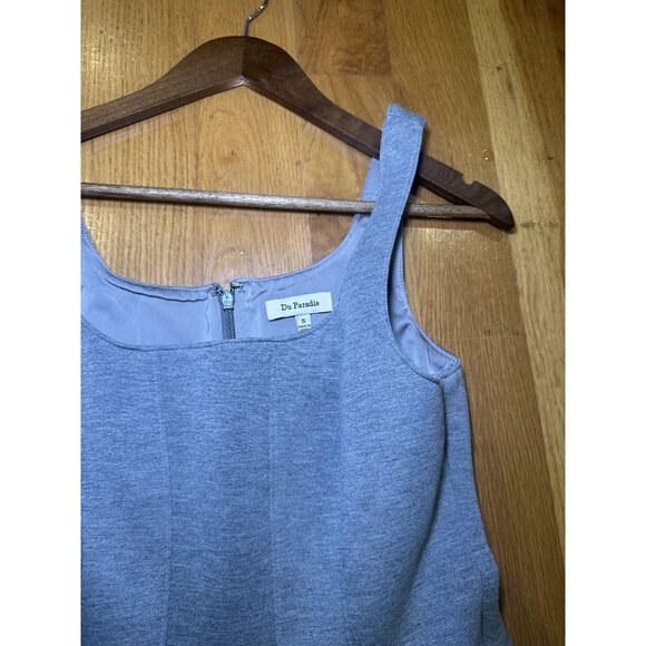 Anthropologie Du Paradis Gray A-Line Midi Dress Size Small - Picture 6 of 8